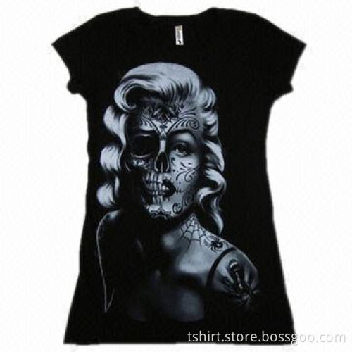 Women t-shirts with Marilyn Monroe printing, short sleeved